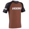 Hooks Short Sleeve Ranked Rashguard - Brown - Just Jits