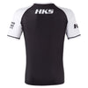 Hooks Short Sleeve Ranked Rashguard - White - Just Jits