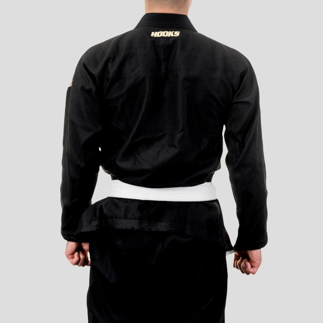 Hooks Ultra Light BJJ Gi - Black w/ Gold - Just Jits