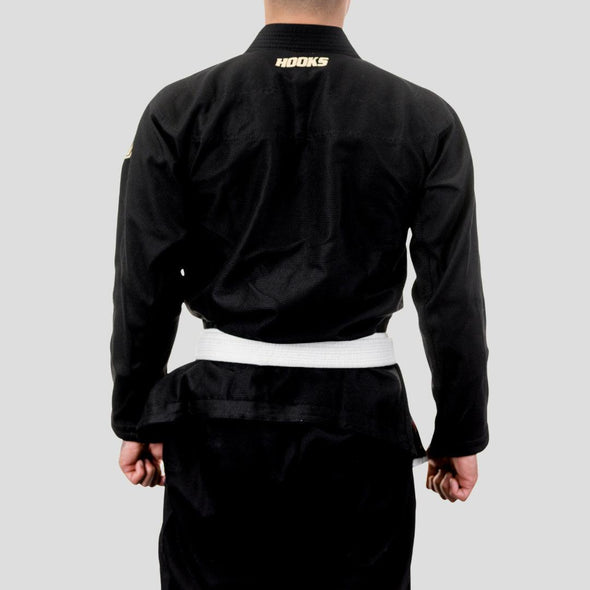 Hooks Ultra Light BJJ Gi - Black w/ Gold - Just Jits