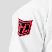 Hooks Ultra Light BJJ Gi - White w/ Black and Red - Just Jits