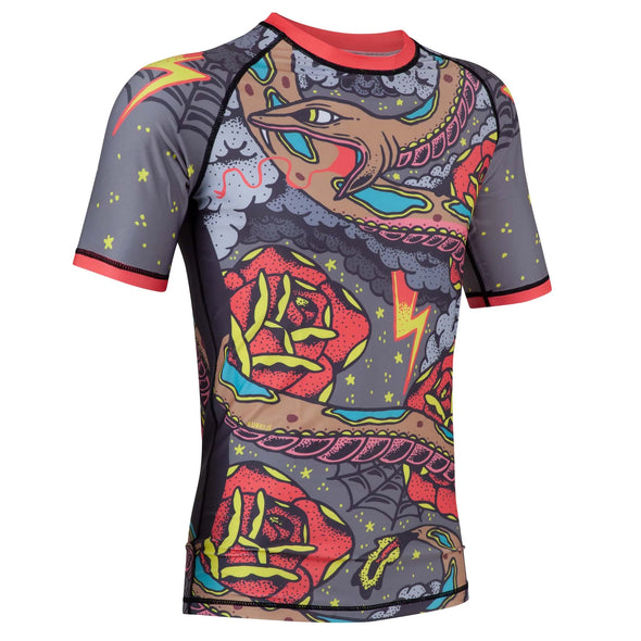 Kureijī x Third Eye Stuff Collab - Snake Wrap Short Sleeve Rashguard - Just Jits