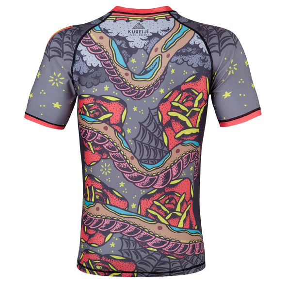 Kureijī x Third Eye Stuff Collab - Snake Wrap Short Sleeve Rashguard - Just Jits