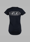 ATLAS CLEARANCE WOMENS BOARD TEE - BLACK - Just Jits