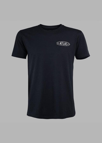 ATLAS CLEARANCE BOARD TEE - BLACK - Just Jits
