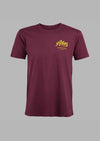 ATLAS CLEARANCE TYPO TEE - BURGUNDY - Just Jits