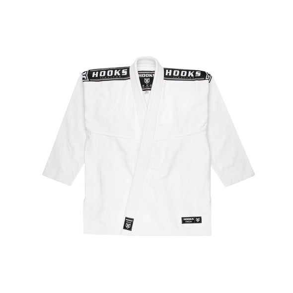 Hooks Origin BJJ Gi - White with White Belt - Just Jits