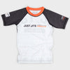 Just Jits Shop Short Sleeve Rashguard - White/Black - Just Jits