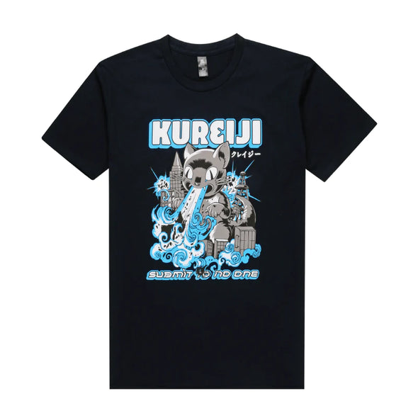 Kureiji - Catzilla Tee Navy Blue - Just Jits