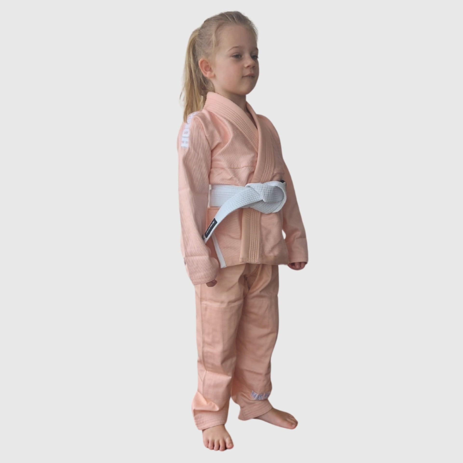 Peach Kids BJJ Gi