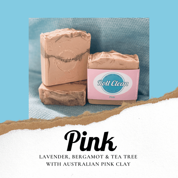 Roll Clean Australian Pink Clay Bar Soap - Just Jits