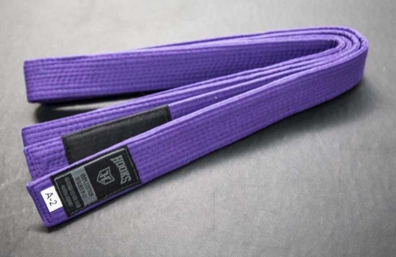 Hooks Purple Jiu Jitsu Belt - Just Jits