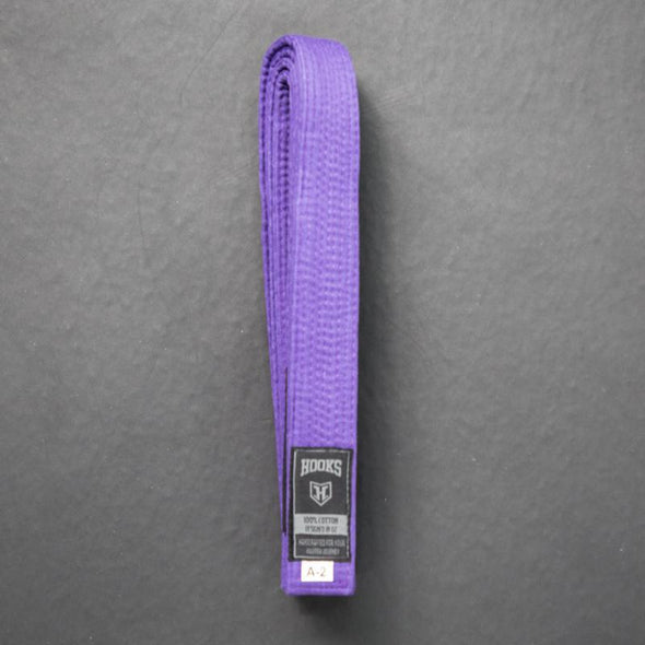 Hooks Purple Jiu Jitsu Belt - Just Jits