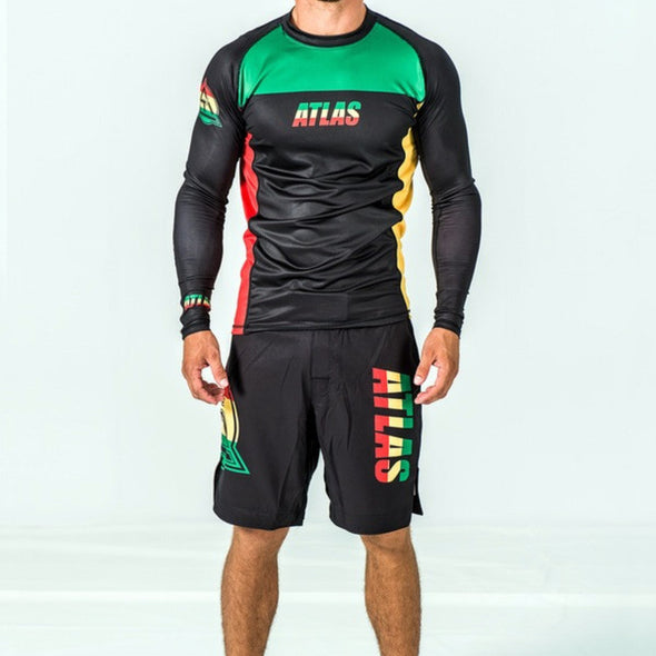 Clearance ATLAS RASTA RASH GUARD Long Sleeve