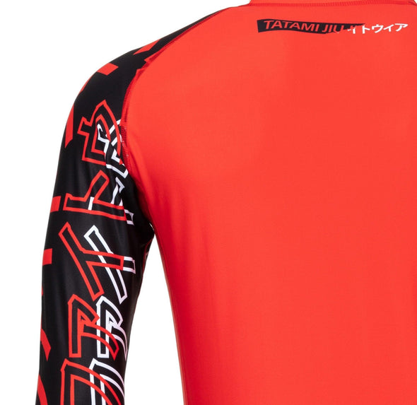 Tatami Uncover Long Sleeve Rash Guard - Red - Just Jits