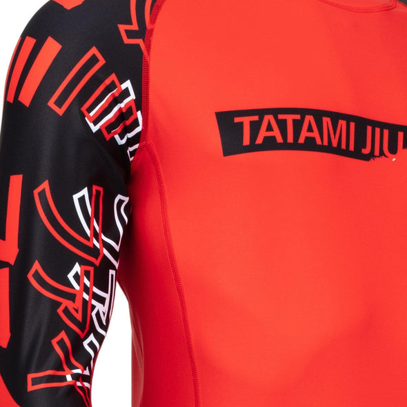Tatami Uncover Long Sleeve Rash Guard - Red - Just Jits