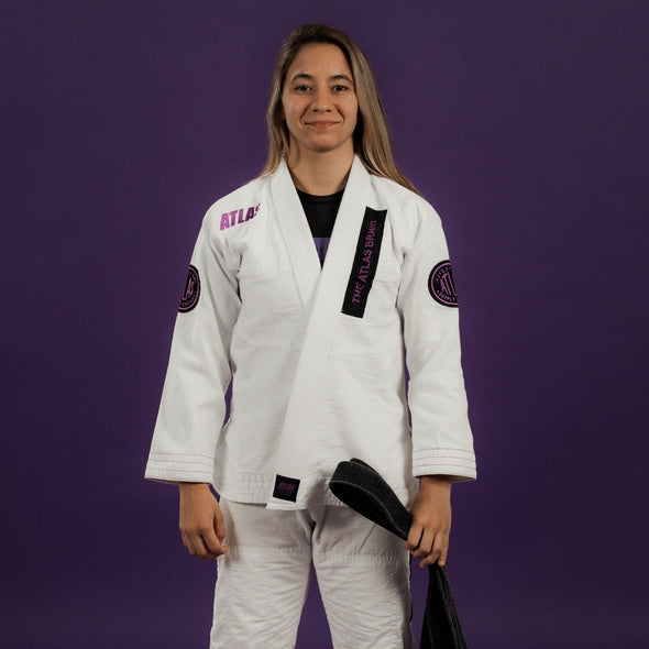 The Atlas Brand - Pro Standard - MK XVI - White with Black/Purple - Just Jits