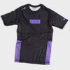 Atlas Box Logo Rashguard - Black / Purple - Just Jits