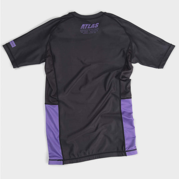 Atlas Box Logo Rashguard - Black / Purple - Just Jits