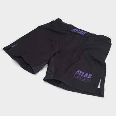 The Atlas Brand Splitter Shorts - Black / Purple - Just Jits