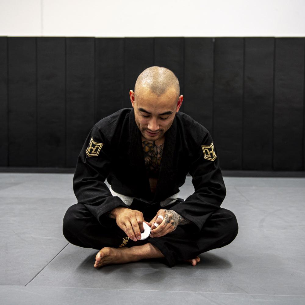 Hooks Ultra Light BJJ Gi - Black w/ Gold - Just Jits