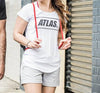 ATLAS CLEARANCE WOMENS BOX TEE - Just Jits