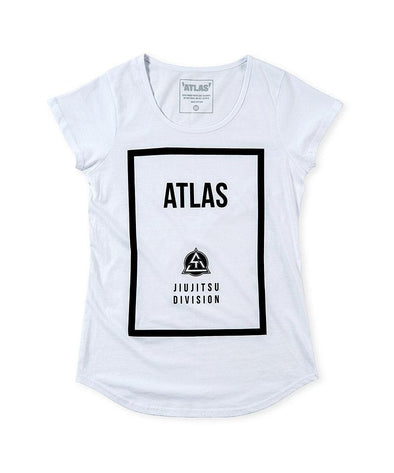 ATLAS CLEARANCE WOMENS Jiu Jitsu Division Tee White - Just Jits